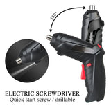 Destornillador Inalambrico Electrico 47 En 1 Recargable Exte - Negro