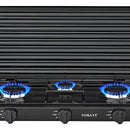 Estufa De Gas Sencilla 3 Boquillas Sk-6003 Sokany 5.5wk Negro