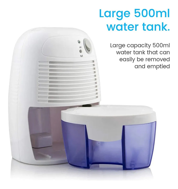 Deshumificador Electrico Absorbente De Humedad 500ml Blanco