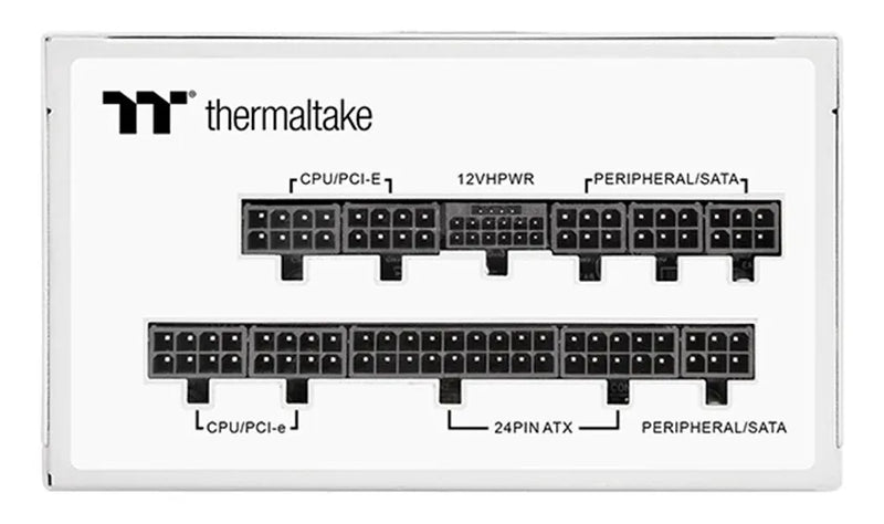 Fuente de poder para PC Thermaltake TOUGHPOWER GF3 Snow 1200 1.2kW blanca