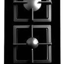 Estufa De Empotrar Challenger 2pt Gas Vidrio Sq 6730 Color Negro