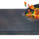 Estufa De Inducción 2 Puestos 1000w Control Táctil 9 Niveles Color Negro