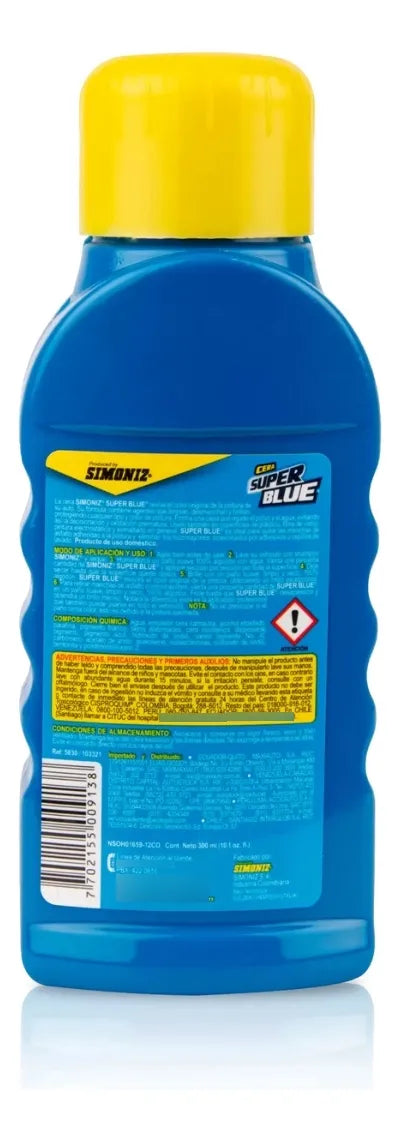 Restaurador De Partes Negras + Cera Superblue Simoniz Negro