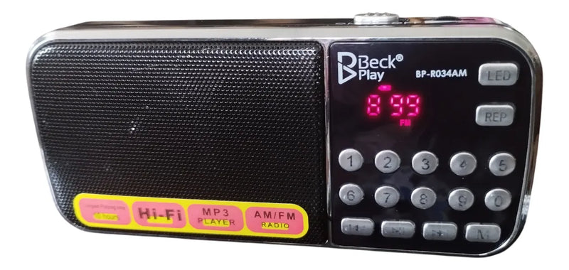 Radio Bolsillo Digital Recargable Am Fm Usb Mp3 Sonido Hi Fi