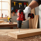 Taladro Atornillador Dck 12v (3/8) 230w 35nm + 2 Baterías Rojo/negro