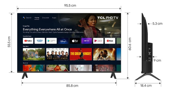 Televisor Tcl 43'' Led Smart Tv Android 43s5400a Fhd