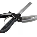 Clever Cutter Cortador Cocina 2 En 1 Cuchillo Tijeras Mesa Blanco