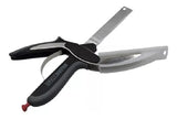 Clever Cutter Cortador Cocina 2 En 1 Cuchillo Tijeras Mesa Blanco
