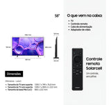 Samsung smart tv 58 Crystal Uhd 4k U8500f 2025 negra