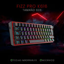 Teclado Mecánico Redragon Fizz Pro K616 Rgb Wireless Dual Color Del Teclado Negro Idioma Español Latinoamérica