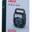 Radio Parlante Portátil Fm Bluetooth Usb Aux Tf Luz Led 4h Variado
