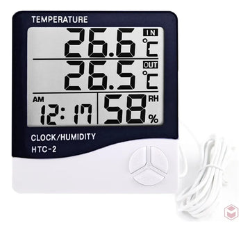 Termohigrometro Digital Higrometro,termometro,reloj Alarma