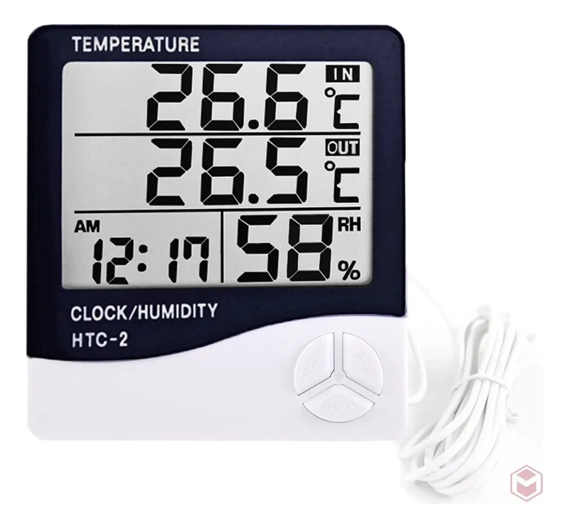 Termohigrometro Digital Higrometro,termometro,reloj Alarma