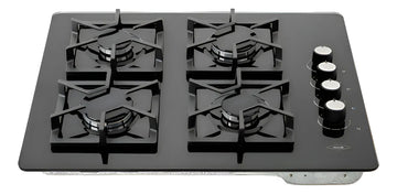 Estufa De Empotrar Tandoori Cristal 66x54 Gas Natural Haceb Color Negro