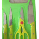 Juego Set Cuchillos X5 Piezas Tijeras Tabla Picar Cocina Preguntar Disponibilidad