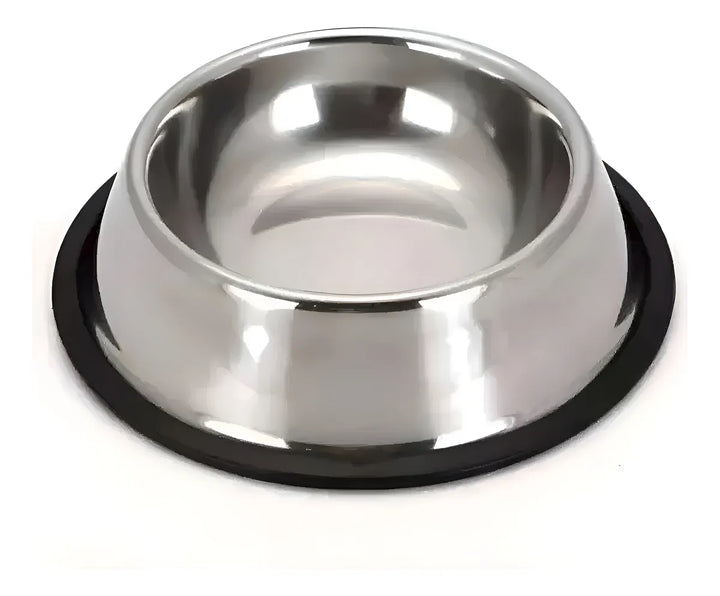 Plato Comedero 10cm Perro Gato Acero Inoxidable Color Plateado