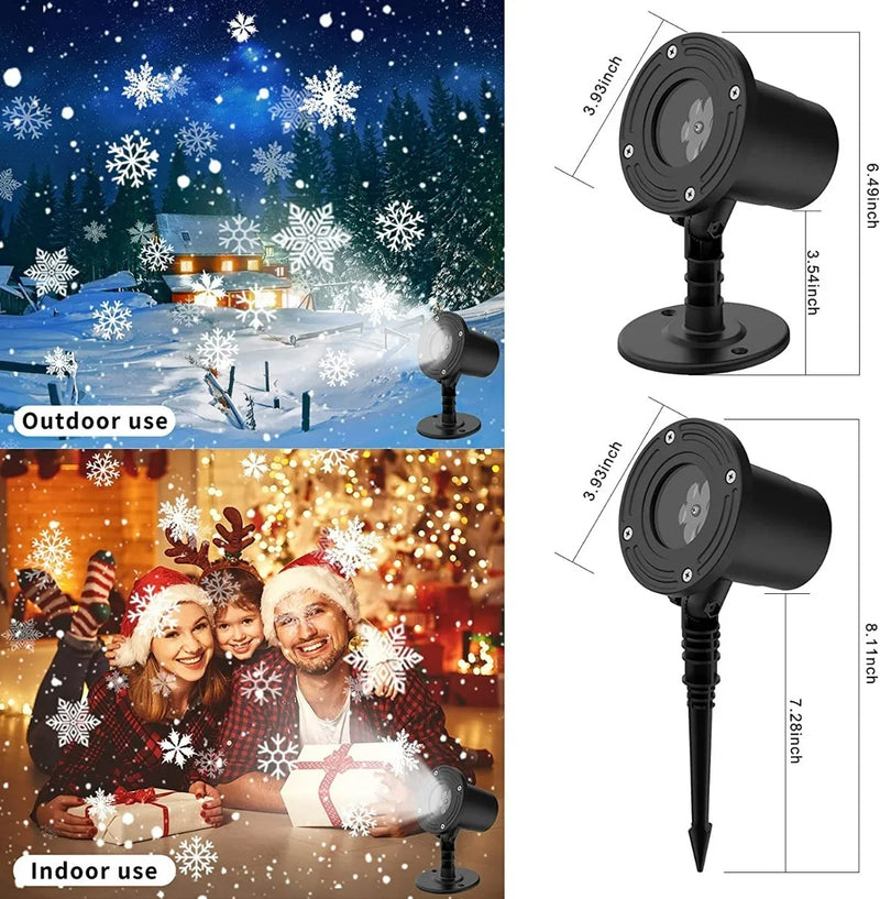 Luz Navideña Nieve Led