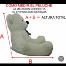 Oso Peluche Gigante 1.50cm Corazón +3 Globos +moño De Regalo Blanco