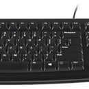 Teclado Logitech QWERTY Membrana español color negro