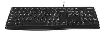 Teclado Logitech QWERTY Membrana español color negro