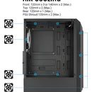 Gabinete Chasis Gamer Aerocool Bionic Fan Y Tira Rgb Vidrio Color Blanco