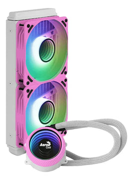 Refrigeración Liquida Aerocool Mirage L240 Rosado Argb 1700 Led Rgb