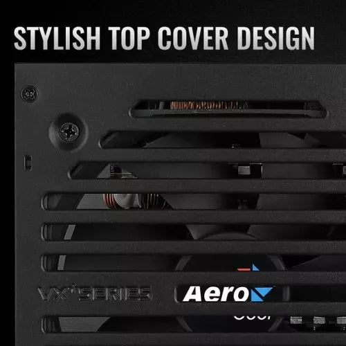 Fuente De Poder Pc Aerocool Vx550 Plus 110v Negra Negro