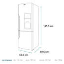 Heladera No Frost Mabe RMB400IBBRX0 418L Plateada con Negro | Bottom Freezer