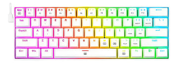 Teclado Mecánico Redragon Dragonborn K630w Red Switch Color Del Teclado Blanco Idioma Inglés Us