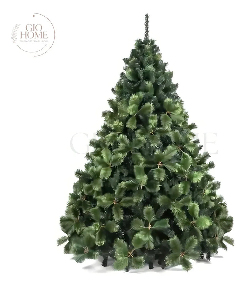 Arbol De Navidad Nevada 2.25m 1349 Puntas Gio Home Pino Navideño Look Natural Base Metalica Artificial Para Decoracion Con Bolas Adornos Extensiones Cintas Bombillos Botas Campanas Luces Estrella Noel