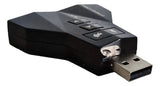 Tarjeta De Doble Sonido 7.1 Usb Control De Volumen Plug Mic