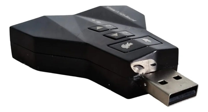 Tarjeta De Doble Sonido 7.1 Usb Control De Volumen Plug Mic