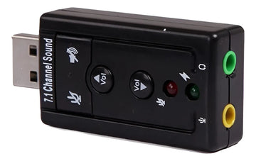Tarjeta De Sonido Externa Usb 7.1 Adaptador Audio 1