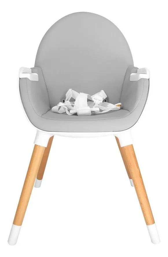 Silla De Comer Carestino Neo Gris Claro Doble Bandeja 2 En 1