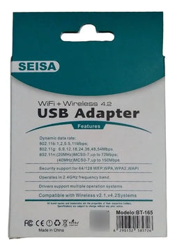 Receptor Usb 2.4ghz Wifi 150mbps + Bluetooth V4.2
