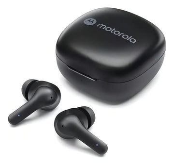 Auricular Motorola Bluetooth In-ear Buds 135 Micrófono Color Negro Luz Negro