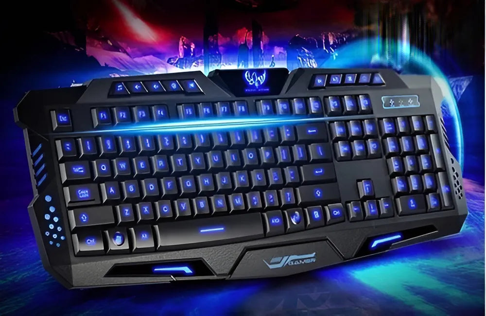 Teclado Usb Brobotix 420028 Ergonómico Iluminación Rgb /v