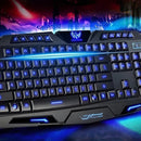 Teclado Usb Brobotix 420028 Ergonómico Iluminación Rgb /v