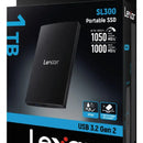 Unidad De Estado Solido Portable Lexar 1tb Sl300 Usb3.2 Gen2 Negro