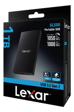 Unidad De Estado Solido Portable Lexar 1tb Sl300 Usb3.2 Gen2 Negro