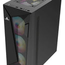 Chasis Gabinete Caja Gamer Iceberg Flow D Negro 4 Fan Argb