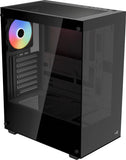 Gabinete Gamer Aerocool Gabinete Pivot 3 Ventiladores Argb Negro