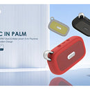 Parlante Inalámbrico Palm Oraimo Ip67 Bt Latentación Color Gris