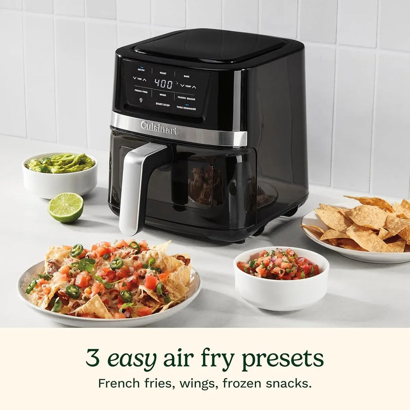 Horno De Freidora De Aire Cuisinart Cesta De 2.6 Cuartos Stainless Steel & Black