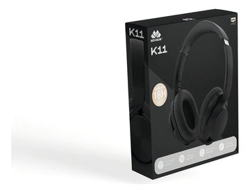Audífonos Bluetooth Inalámbricos Movisun K11 Diadema 16 Hrs Color Negro