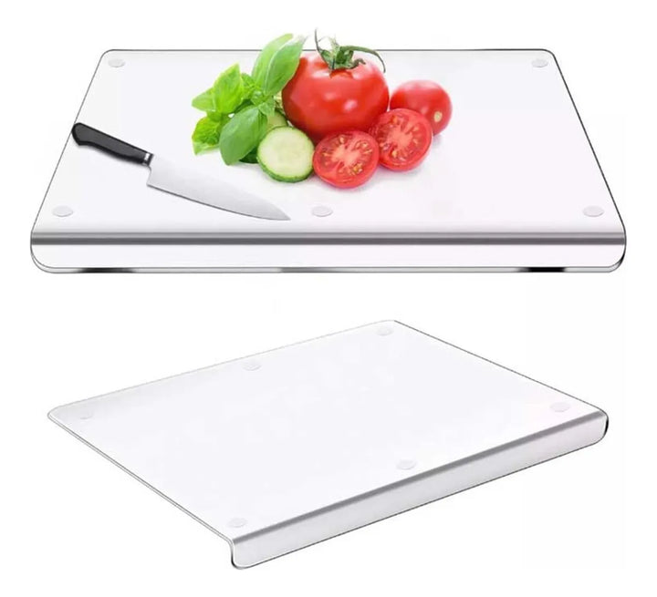 Tabla Corta Alimentos Protector Mesón Cocina Antideslizante Lisa Transparente