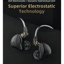Auriculares con micrófono Kz Zex, color oro rosa