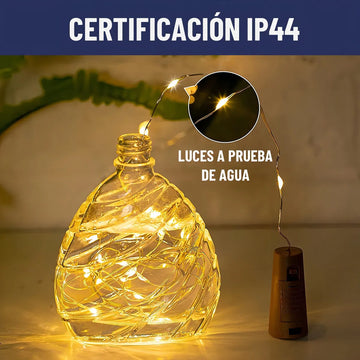 Luces Led Guirnalda Con Corcho Para Botella Hada Maxwell X10