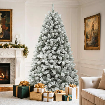 Yitahome Arbol De Navidad Artificial Lleno De Nieve, Pino De