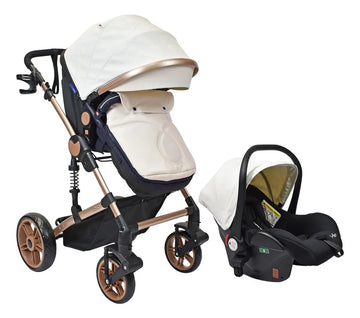 Coche Bebe Travel System Gadi Happy Baby Blanco